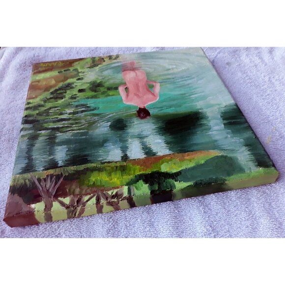 "Swim in the Everglades" Original oil on canvas painting by Robin White - Picture 4 of 4